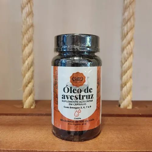 OLEO DE AVESTRUZ 500MG CAPS